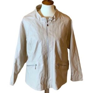 Therapy tan faux leather jacket Size 3X